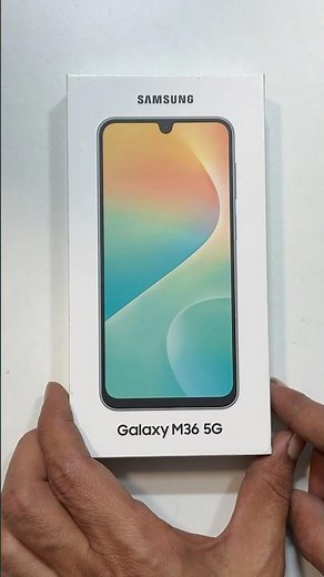 Samsung Galaxy M36 Unboxing- Retail Unit, Orange Haze