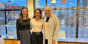 Stang Family Eyecare holding Spring Frame Show