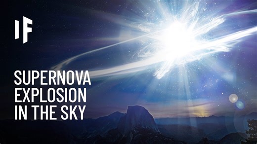 Imagine a supernova exploding near our planet