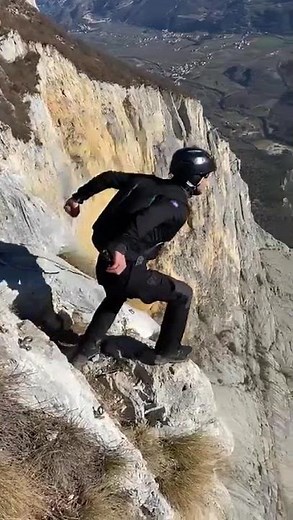 This was my first ever big cliff BASE jump.