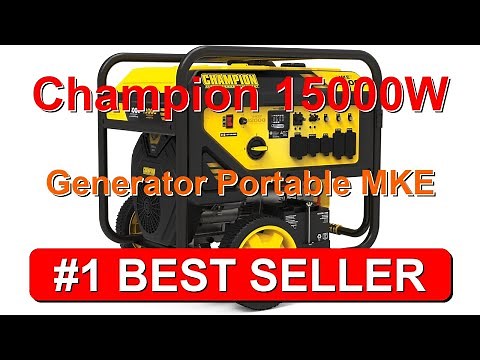 Champion 15000W Generator Portable MKE Series with Electric Start and CO Shield (B0CPT6R29Q)
