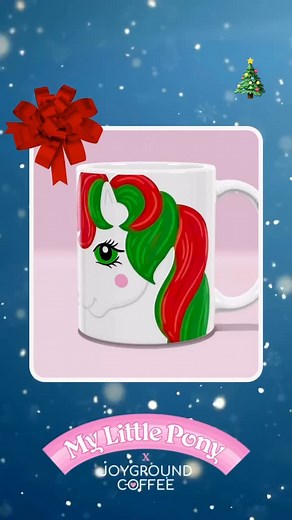 ✨ Surprise! A new My Little Pony x Joyground Coffee mug just dropped.✨ Meet Merry Treat, our brand-new November collector’s mug  That's right, it's the Christmas pony herself! And it gets even better - Add any 4 My Little Pony mugs to your cart, then add Merry Treat — and she’s FREE at checkout  (We know. It’s basically magic.) Available only through November! | Joyground Coffee | Facebook