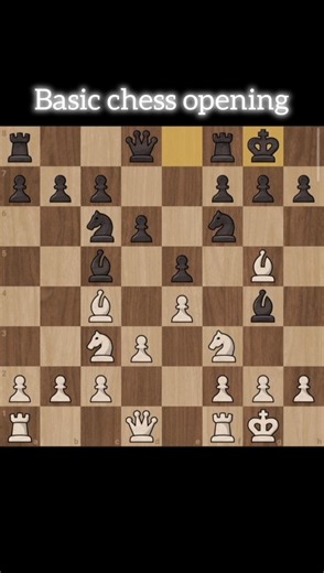 BASIC Chess Opening || Beginner level chess opening #chess #trending #shorts #editlyrics