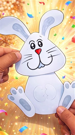 Paper sheet easy cartoon craft ideas for kids #shorts #ytshorts #viralvideo #kids #trending #paper