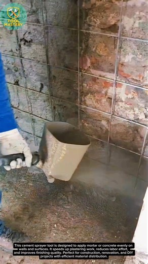 Amazing Cement Sprayer Tool for Fast Wall Plastering | DIY Concrete Spraying Machine