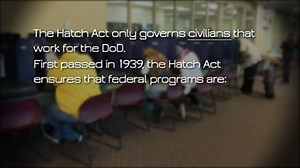 13K views · 451 reactions | Federal employees are reminded about the Hatch Act each election cycle. First passed in 1939, the Hatch Act governs the political activities of federal employees. Watch the video for more information! | U.S. Department of War | Facebook