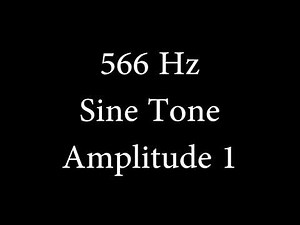 566 Hz Sine Tone Amplitude 1