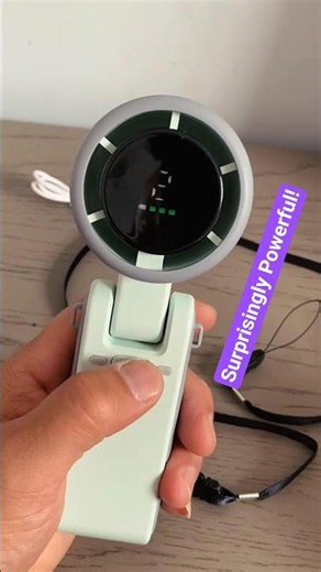 Mini Turbo Fan with Digital Display 🤯 Powerful Portable Cooling! #shorts