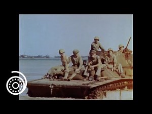 Building a Bailey Bridge on Okinawa | WW2 Color Film (1945) | US Navy footage