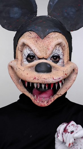 Mickey Mouse Makeup Tutorial with SFX Effects