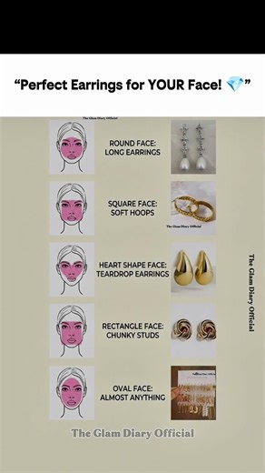 How to Choose Earrings for Your Face Shape_Ultimate Jewelry Guide#faceshape #earringsguide#roundface