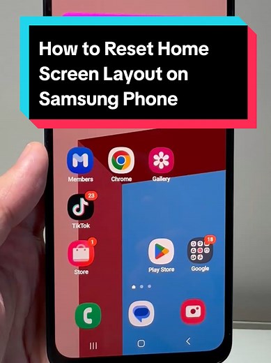 How to Reset Home Screen Layout on Samsung Phone #SamsungTips #AndroidGuide #GalaxyTips #techtutorial