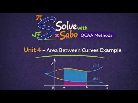 Area Between Curves Example - Unit 4 Math Methods