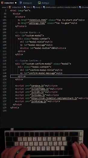 ASMR HTML & CSS Coding ✨ Custom Confirm Dialog Preview #asmrcoding