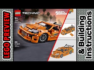 PREVIEW: 42204, LEGO TECHNIC, Fast and Furious Toyota Supra MK4 & Building Instructions! LEGO 2025