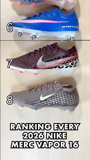 Ranking Every 2026 Nike Mercurial Vapor 16 👀🔥 #footballboots #soccercleats #cleats #nike