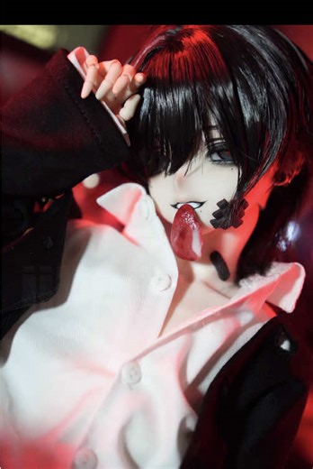 ⛩👁🥩DOLL MAKE UP🥩👁⛩#doll #bjd #bjdfaceup #ドール #人形 #カスタムドール #dollface #animedoll #ドールフェイス