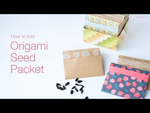 How to fold Origami Seed Packet and Masu box