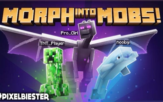Morph into Mobs! 变成生物！ 基岩版市场包免费下载-Minecraft Marketplace