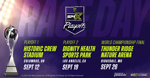 2026 Monster Energy SMX World Championship Playoffs and Final Locations Announced | SuperMotocross
