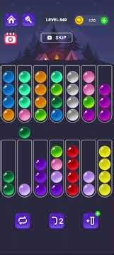 Ball Sort Master Level 549 #ballsortmaster #ballsortmastersolution #puzzlegame #gaming #games