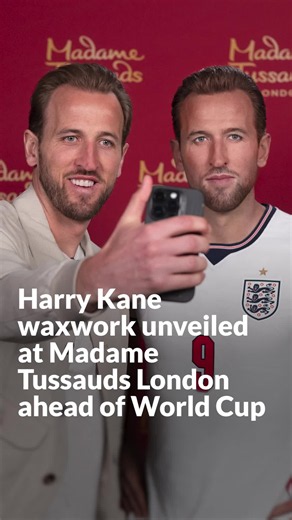 Harry Kane waxwork unveiled at Madame Tussauds ahead of World Cup
