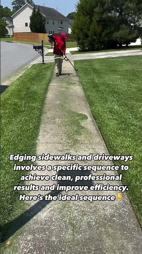 Edging efficiency #lawncarepro