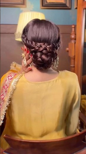 Hairstyle Tutorial for Beginner Party Perfect Braided Bun 💖 Easy Hairstyle Tutorial #hairstyle