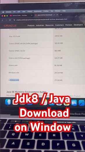 JDK 8 Download on Windows 10/11 ⚡ Quick Guide #shorts