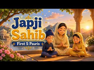 Japji Sahib First 5 Pauris | Peaceful Morning Path | Nitnem for Sikh Kids