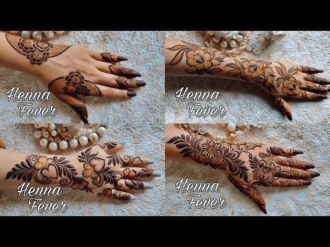 4 Trending Back Hand Mehndi Design for Ramzan EID 2025 | Henna Design for EID | Henna Fever