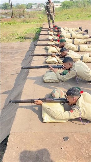 NCC Cadets on the Firing Line 🎯in 0.22 long rifle #shorts #ncc #army