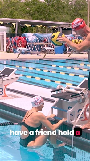 Backstroke Swimming Start Drill 9 // Ball-Kick Drill