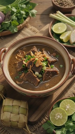 POV: Authentic Coto Makassar 🍲 | South Sulawesi Specialty Cuisine #Shorts