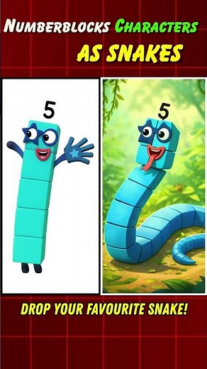 🔢 Numberblocks Reimagined as Snakes🐍 | A Fun & Slithery Math Adventure for Kids!