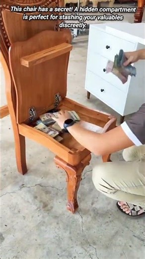 A Beautiful Chair with a Clever Hidden Compartment.