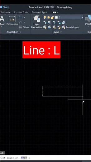 AutoCAD:Line command shortcut #autocad