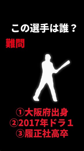 シルエットクイズ【打者編No.9】