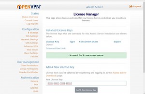 Openvpn Access Server License Key