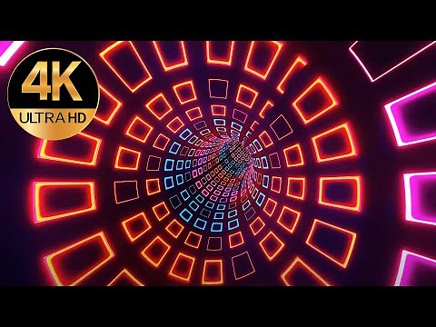 15 hours 4k Abstract Fast Moving Relaxing Sci-fi Light Tunnel Screen saver Seamless Loop Animation
