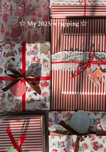 Christmas Wrapping with Lace