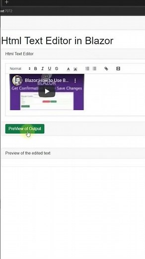 html editor in blazor #blazor