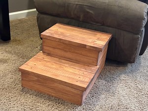 Rustic Cherry Stained 2-step Stool – Pet & Kids Step - Etsy UK