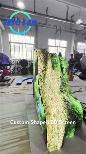 Custom Shape LED Screen #hscled #hscleddisplay #leddisplayfactory #ledscreenfactory #ledbillboard