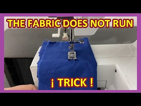 My sewing machine DOES NOT RUN THE FABRIC