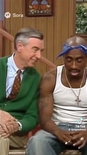 Attention Rare Lost Footage of 2pac & Life Coach Mr. Rogers. See how the song was inspired. #legend