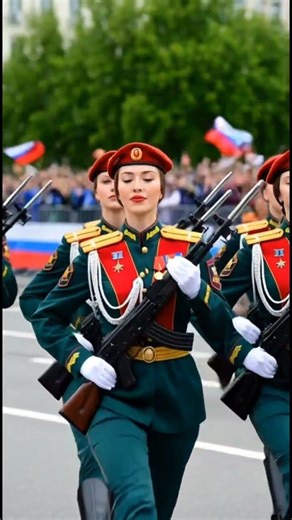 So Elegant! Russian Women Military March That Stuns the World.