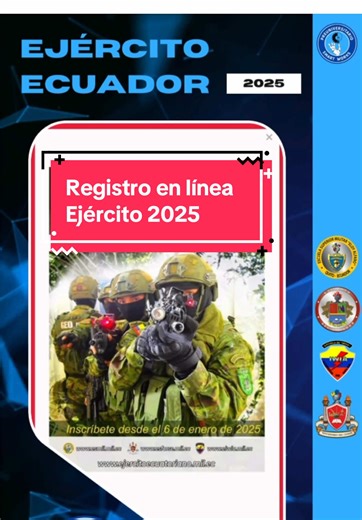 Registro en línea para el ejército ecuatoriano 2025