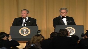 2006: Bush and impersonator crack jokes