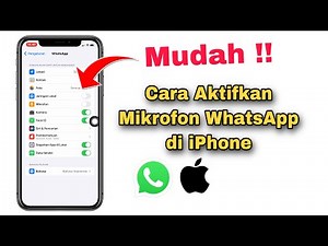 Cara Mengaktifkan Mikrofon WhatsApp di iPhone